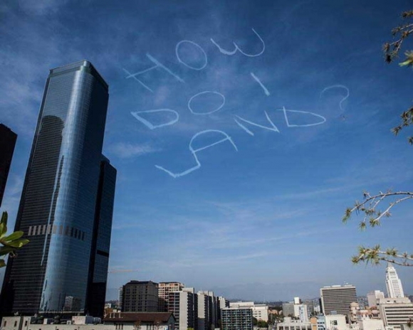 How do I land message in the sky